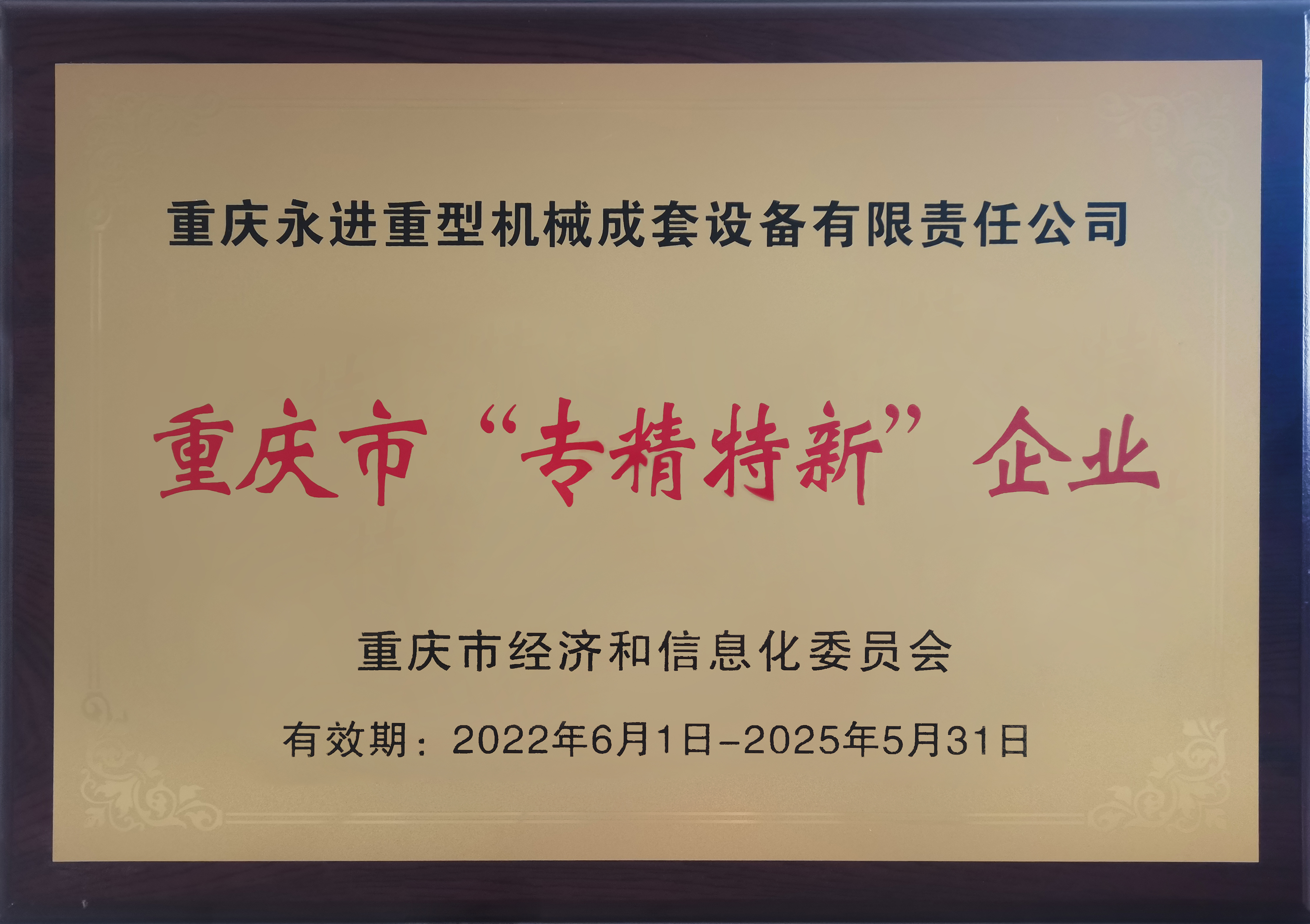 重慶市“專(zhuān)精特新”企業(yè)